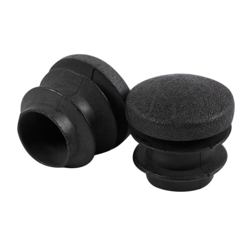 60Pcs Black Plastic Blanking End Cap Round Tube Insert Pipe Bung 16mm 1