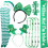 1 Set St Patricks Day Ketting Bril Hoofdband Feestaccessoire 6