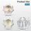 Bathroom Faucet Knobs Replacement, Bathtub Faucet Handles 1 Pair Hot and Cold 2 Knobs for Delta LDR Delex Peerless 7