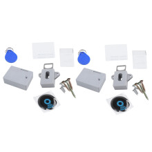 2x Invisible Hidden RFID Free Opening Intelligent Sensor Cabinet Lock Locker Wardrobe Lock Electronic Dark Lock