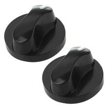 2X Plastic kitchen gas stove stove oven control rotary knob black
