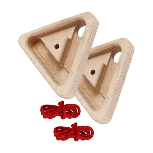 1set Climbing Triangle Fingerboard, Multifunctional Simulated Climbing Fingerboard, Reusable Home Gym Pull  Handle 2