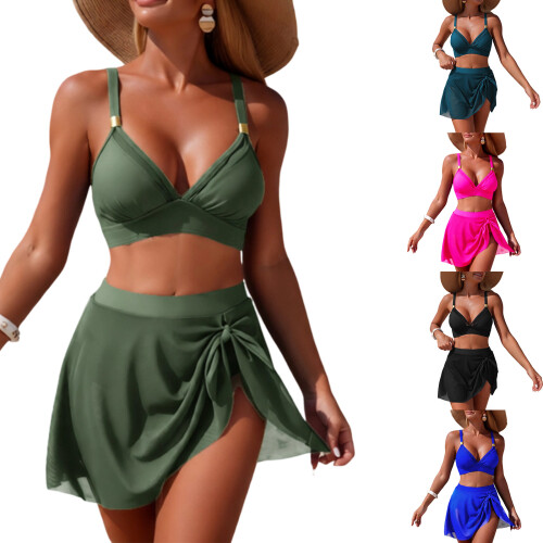 Bequeme Badehose, separates Design, Schwimmtuch,-Roserot M 2