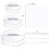 2 Set Acrylic Round Cake Disk Set - Cake Discs Circle Base Boards with Center Hole - Comb Scrapers (4 Patterns) 2