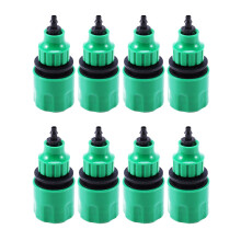 Garden Hose Pipe One Way Adapter Tap Connector Fitting for Irrigation 8-pack