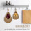 Hanging Fruit Basket forKitchen, Hanging Wall Fruit Vegetable Baskets, Handwoven Decorative Hanging Kitchen Baskets 2