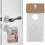 Pacote com 500 Sacos para Pendurar Na Porta, 6 Polegadas X 12 Polegadas, Sacos Transparentes para Pendurar Na Porta Protegem Folhetos, Brochuras, 3