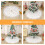 Witte Xmas Tree Apron Van Mesh En Bollen Voor En Buiten 3