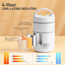 Stainless Steel Vacuum Thermal Lunch Box with HangBag Food Warmer Soup Cup Vacuum flask Containers Bento Lunch Box for Kids