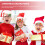 12Paren Kerst Brillen Frames Papier Feestfoto Accessoires 6