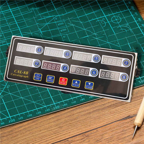 4X CAL-8B Portable Calculagraph, 8 Channel Digital Timer, Kitchen Cooking Timing LCD Display Clock Shaking Reminder 1