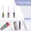 3 Pieces Nail Carbide 5 in 1 Bit Multi-Function Tapered Shaping Nail Drill Carbide Nail Drill Bit Use for Both Left 7