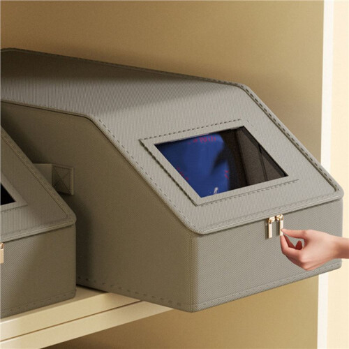 2X Organizer for Baseball Caps Hat Organizer for Closet with Cardboard Stackable Holder Container 2