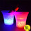 Secchiello per Ghiaccio A LED In Plastica Impermeabile da 5 Litri, Secchiello per Champagne e Birra con Luci A LED per Bar e Discoteche (Cambio 3