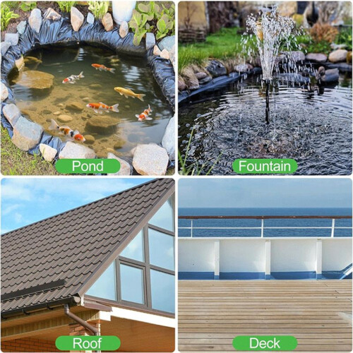 2 St Dammfoderreparation, Lapp - 8 X 8 Tum Självhäftande EPDM-Foderreparation för EPDM Trädgårdsdammlapp Reparation Av Foder. 1