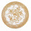 18 Exquisite Gold-Tone Flower Dinning Table COASTERS SET 5
