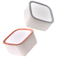 2St Stabiele Plastic Prullenbak Voor Bed- En Bureauruimte