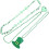 12St Plastic Groene Kralenketting Klavertjevier Feestversiering 1