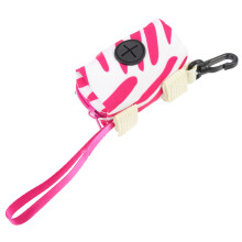 1Outdoor Compacte Roze Hondenzak Houder Stoffen Tas Accessoire