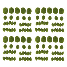 120PCS 3 Size Artificial Moss Rocks Decorative, Green Moss Balls,for Floral Arrangements Gardens and Crafting
