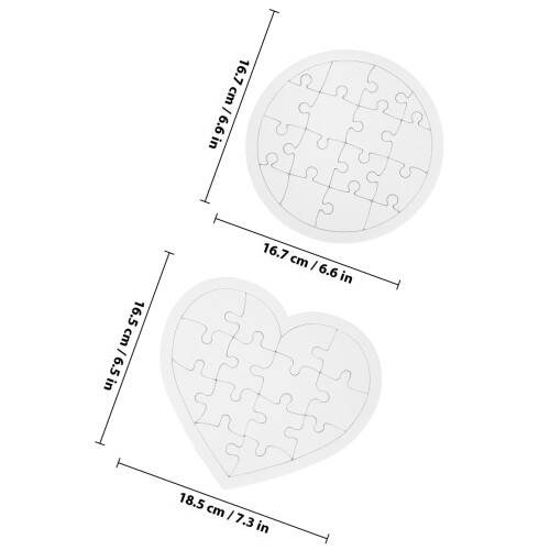 10St Witte DIY Kinder Puzzels Van Papier Voor Creatief Tekenen 1
