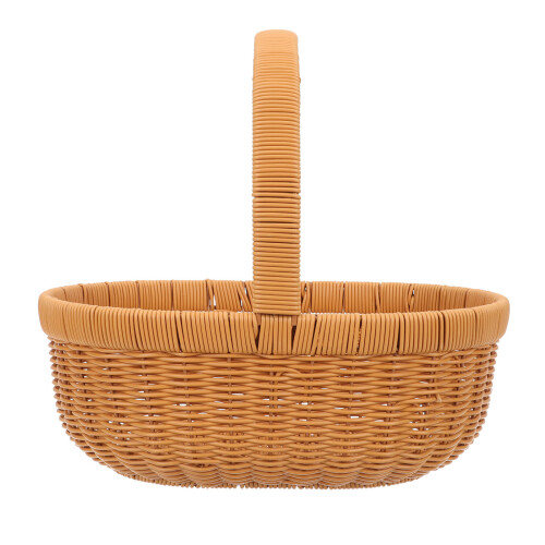 Decoratieve Plastic Mand Bruin Voor Camping En Opslag