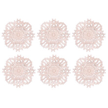 6X Lots Wood Carved Long Onlay Applique Unpainted Flower Walls Cabinets Door Decor Type:15cm Type A