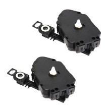 2X Schwarz Quarzuhr Pendelbewegung Mechanismus Motor und Armaturen DIY-Antriebseinheit