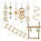 1Set Parkiet Decoratie Met Loopladder En Kauwspeelgoed 11