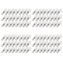 96 Stück Edelstahl Draht Clip, Multifunktion Clip, Utility Clip Stifte Hängenden Clip Buero Verschluss