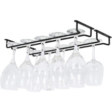 Große Stemware Wein Glas Kleider BüGel Rack Unter Schrank Küchen Bar Lagerung Schwarz Iron 17 Zoll Set Von 10