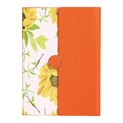 (Orange) A5 Lined Notebook for Students, Kids Gift