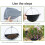 (12inch) Flower Planter Liner - Moisture Locking Soil Cover 4