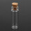 200Pcs 11X32mm Tiny  Empty Clear Cork Glass Bottles Vials 2Ml 3