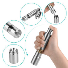 Salz- und Pfeffer MüHle Set, Edelstahl Salz- und Pfeffer MüHle Langlebig ein Hand Bedienung Salz- und Pfeffer MüHle 4 Pack