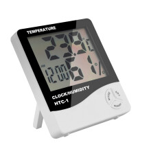 4X Digital LCD Elektronisches Temperaturfeuchtigkeitsmesser Thermometer Hygrometer Wetterstation Wecker