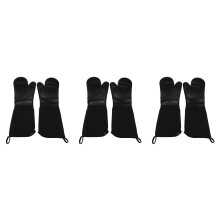 Extra Lange Silikon Topf Lappen Hoch Leistungs Topf Lappen für Den Gewerblichen Einsatz Hitze Beständige Grill Handschuhe mit Gestepptem Baumwoll