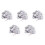 500 Piece Mirror Tile Wall Sticker 3D Decal Room Decor Stick (Silver) 1