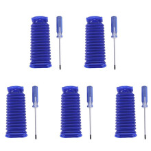 5X Voor V6 V7 V8 V10 V11 Zachte Fluwelen Roller Zuig Blauwe Slang Vervanging voor Thuis Schoonmaken Stofzuiger Accessoires