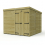 8 x 9 Pent Shed Tanalised (Double Door, No Windows) 2