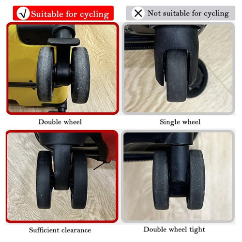 8pcs Suitcase Wheel Protector, Silent Silicone Wheel Protector, Universal Wheel Replacement Accessory 1