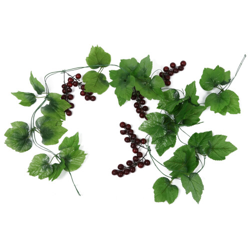 4x Artificial Grape Vine Garland Fruit for Home Garden Decoration 1