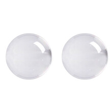 2X Transparent Color Glass Crystal Healing Sphere Photography Props Decor 40mm