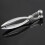 Silver Aluminum  Pitter Red Dates Olives Pit Easy Removal Core Squeeze Clamp Seeder 18*3.5cm(Silver) 5