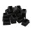20 pcs Plastic Rectangular End Cap 30mm x 20mm Threaded Pipe Tube Insert Rubber feet 1