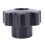 4X M10 10mm Dia Thread Black Plastic Star  Clamping Knob Grip 2