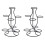2X Crystal  Stand, Egg-Shaped Display Stand, Sphere Display Stand, Crystal  Sphere Planet 1