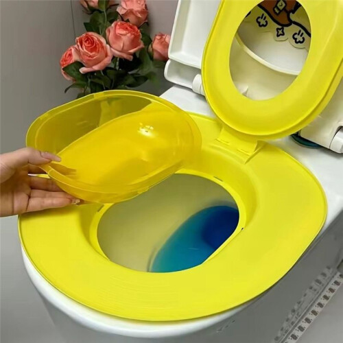 Cat Toilet Training  with Non-Slip Oval Design, Includes Pad Box Grey 2
