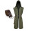 Ensemble Cape et ceinture à thème médiéval, 2-Vert armée L 1