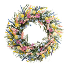 Realistic Artificial Floral Wreath 40X40Cm Spring-Styles 1
